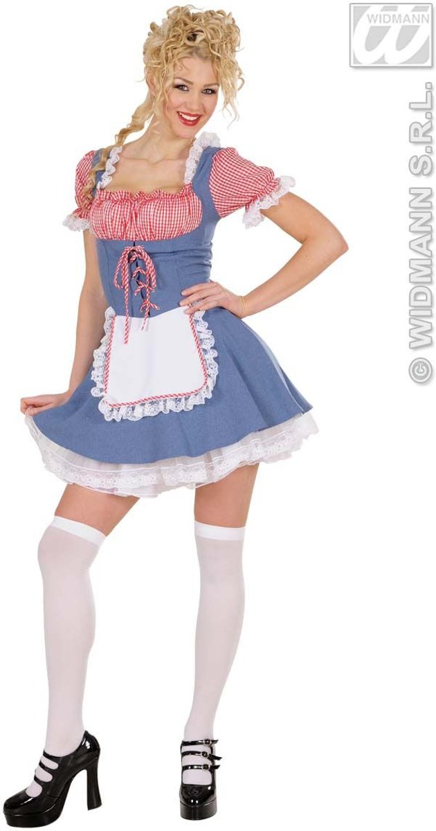 Boeren Tirol & Oktoberfest Kostuum | Boerendochter Heidi Kostuum Vrouw | Large | Bierfeest | Verkleedkleding